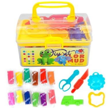Imagem de Massinha de Modelar Infantil Maleta 12 Massas 6 Acessórios