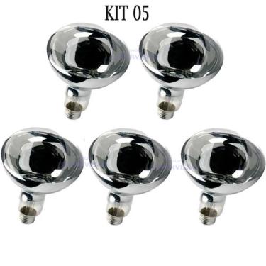 Imagem de 5 Lampada Secagem Infravermelha 250w 220v E27 Estufa Pintura - BCM