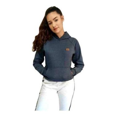 Imagem de Blusa Moletom Bolso E Capuz Infantil Juvenil Menina - Paraíso do Conju