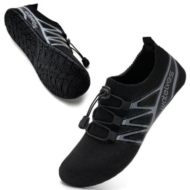 Imagem de WateLves Sapatos aquáticos para mulheres e homens descalços meias de viagem para casa meias aquáticas de secagem rápida para praia, natação, pilates, ioga, dança, acampamento, itens essenciais