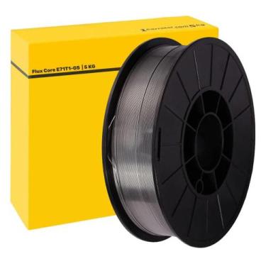 Imagem de Arame para Solda MIG 0.8mm Rolo com 5,0 KG sem Gás com Fluxo Flux Core