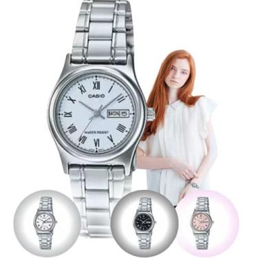 Imagem de Relógio Feminino Casio Collection Classico Casual Pequeno Redondo Resi
