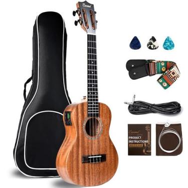 Imagem de Ukulele Caramel CT402 All Solid Mahogany Tenor 26" LCD elétrico