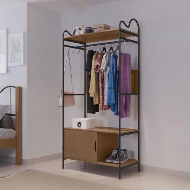 Imagem de Closet Aberto em Mdf 1 Porta 90x192cm Oasis