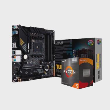 Imagem de Kit Upgrade amd Ryzen 5 5600G / Placa Mãe Asus tuf Gaming B550M-Plus AM4