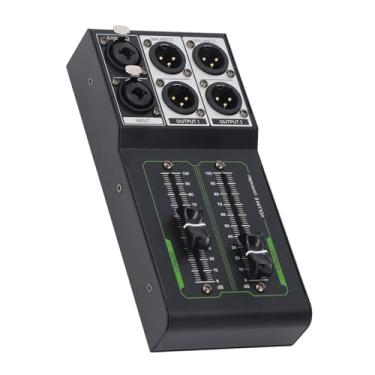 Imagem de Controlador de Volume, Botão de Ajuste de Som Passivo Com Múltiplos Canais de Entrada e Saída, Conectores de Ouro, Plug and Play, Isolamento de Interferência, Solução de Som