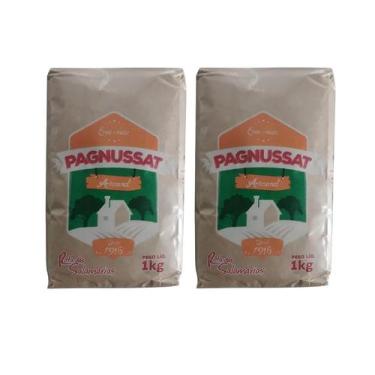 Imagem de 2 Erva Mate Chimarrão PAGNUSSAT DEFUMADA BARBACUA Carijo 1KG