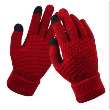 Imagem de Luvas Inverno Touch Screen Toque Celular Frio Vento Feminina - Modas F