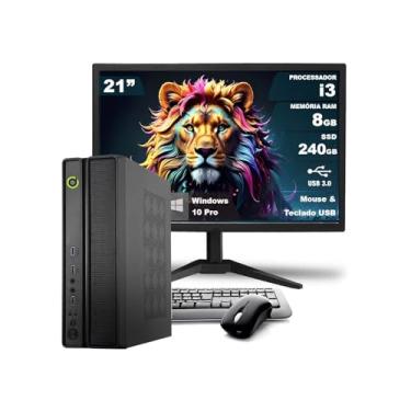 Imagem de Computador Completo On SLIM I3 8GB 240GB SSD Win10 Monitor 21