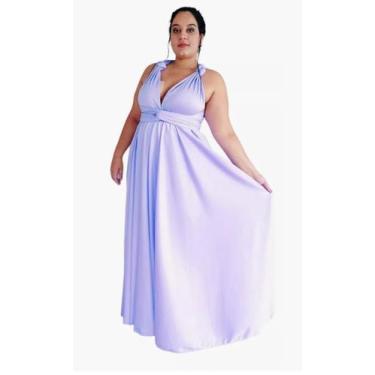 Imagem de Vestido Longo Multiformas Plus Size G1 ao G4 Casamento/Madrinha/Festa 