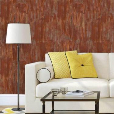 Imagem de Papel de Parede Vinil Autocolante Aço Corten 270 - Inove Papéis de Par