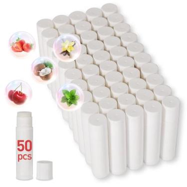 Imagem de Bálsamo labial DMSKY, pacote com 50 unidades, protetor labial natural 