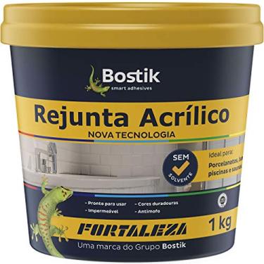 Imagem de FORTALEZA Rejunte Acrílico Preto – Pronto para Uso, Antimofo e Impermeável – Para Pisos e Revestimentos de Cerâmica, Porcelanato e Pedras Naturais – Interno e Externo – 1kg