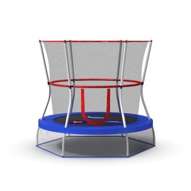 Imagem de Mini trampolim Skywalker Trampolines com rede de compartimento, Azul, 60 - inch