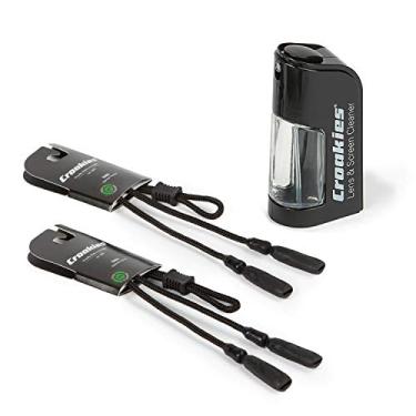 Imagem de Croakies Kids Terra Spec Cord Retentor de óculos esportivo ajustável com kit de limpeza e pano de microfibra l Feito corda de escalada de nylon l Óculos de sol, óculos e óculos de grau l Pacote com 2