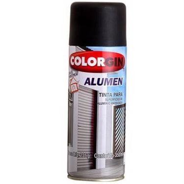 Imagem de Tinta Spray Alumen Preto Fosco 350ml - COLORGIN - Sherwin williams