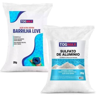 Imagem de Sulfato Alu + Barrilha 2Kg A Dupla Perfeita Para Sua Piscina - Togmax