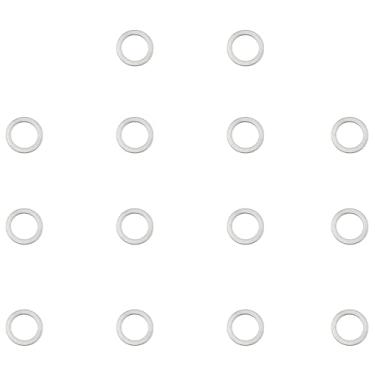 Imagem de DGZZI 14 peças 20x15x1mm arruelas de aço inoxidável pedal de manivela espaçador para MTB/Road Bike apoio para os pés