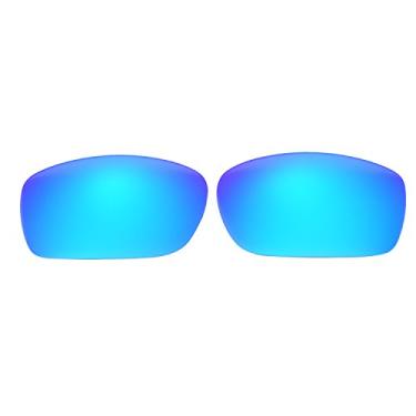 Imagem de NicelyFit Lentes de reposição para óculos de sol Oakley Fives Squared (Iridium, Ice Blue Polarized)