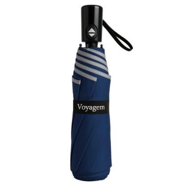 Imagem de Guarda Chuva Voyagem Abre Fecha Automático Cinza 831L AZULM