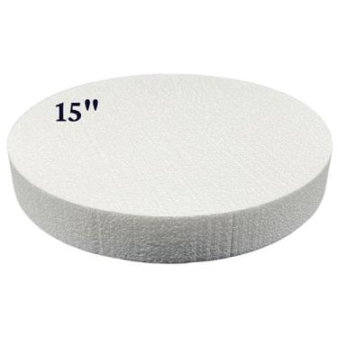 Imagem de FromJenn,WithLove Fromjennwithlove - Boneco De Bolo 15X2" Crie Lindos Bolos Falsos, Círculos Isopor Perfeitos Para Padeiros E Artesãos, Discos Redondos Praticar Designs Adicionar Altura