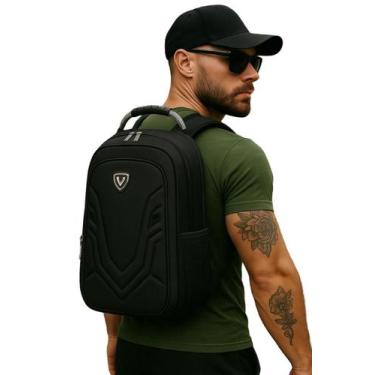 Imagem de Mochila Masculina Grande Viagem Impermeavel 3d 40l Notebook Trabaho - 