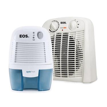 Imagem de Kit Inverno EOS - Aquecedor Elétrico EOS Comfort Heat 1500W 3 em 1 + Desumidificador de Ar EOS Arctic Fresh Antimofo Permanente 220V