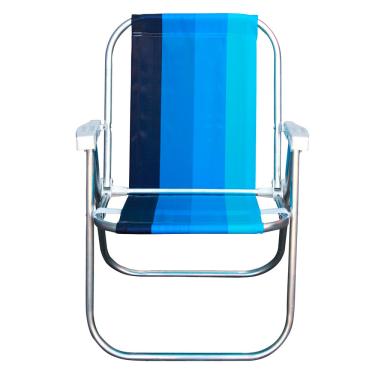 Imagem de Cadeira de Praia Alta Botafogo Lar & Lazer Alumínio 047 Sortida