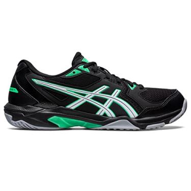 Imagem de ASICS Tênis masculino de quadra Gel-Rocket 10 Indoor, Preto/folha nova, 45