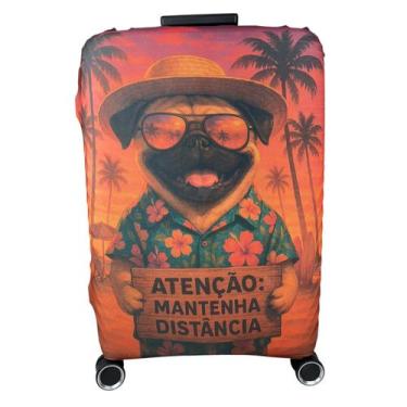 Imagem de Capa Para Mala Viagem Bagagem Segura Estanpada Pet Cachorro - Loilu, P