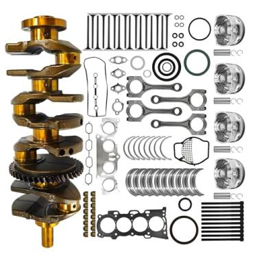 Imagem de Kit de reposição de motor 2AZ-FE 16V DOHC para Toyota Highlander RAV4 Corolla XRS Matrix S Scion tC xB 2.4L, com 2AZFE 13401-28030 Conjunto de juntas de eixo principal e rolamentos de haste