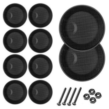 Imagem de Kit 10 Telas Alto Falante 5 Polegadas Com Parafusos Metálica - PERMAK