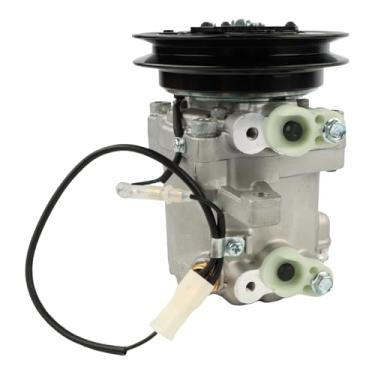 Imagem de Otobaijeni Compressor de ar condicionado 12V 447220-6750 447220-6771 3C581-50060 3C581-97590 3C58197590 447260-5780 AC Compressor SVO7E para Kubota M108S M50400 Peça de reposição para trator M7040