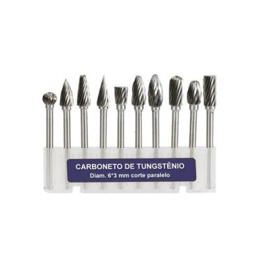 Imagem de Lima Fresa Rotativa Metal Duro Tungstênio Micro Retífica 10p - PIATC