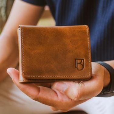 Imagem de Carteira Masculina Slim Couro Legítimo Minimalista RFID-Masculino