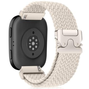 Imagem de MiKoyi Pulseira trançada de nylon de 22 mm compatível com Amazfit Bip 6/5/5 Unity, GTR 4/3 Pro/3/2 eSIM/2e, pulseira trançada elástica, pulseira esportiva de nylon para Amazfit Balance/Cheetah/Cheetah