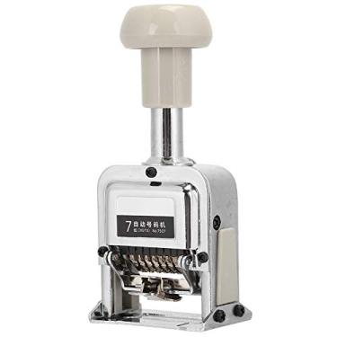 Imagem de Zhjvihx Número Carimbo 7 Digits Máquina de Numeração Automática, Kit de Carimbos de Número de Metal, Papelaria de Mesa para o Escritório Em Casa para Campanha para Numerar Consecutivos