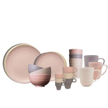 Imagem de Jantar e Chá de Fibra de Bambu 42pç - piscina, fazenda, churrasqueira 