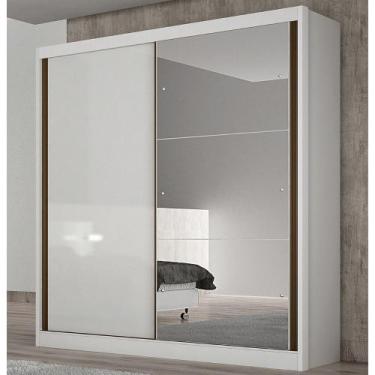 Imagem de Guarda Roupa Casal em MDF com Espelho 2 Portas de Correr Dante Novo Ho