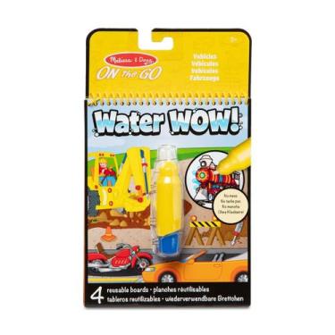 Imagem de Caderno P/ Colorir + Caneta De Água Veículos -Melissa & Doug