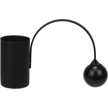 Imagem de CASTIÇAL PORTA VELA DECORATIVO HOME&CO METAL 6x9x2cm PRETO