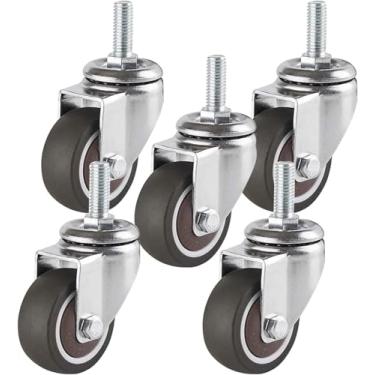 Imagem de Rodas De Rodízio De Cadeira De Escritório,rodízios De Cadeira De Substituição Para Serviço Pesado,rolamento Embutido,chapa De Aço Laminada A Frio Dura,longo Tempo De, Universal Wheel*5, M10