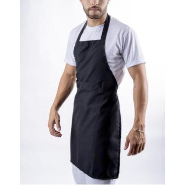 Imagem de Avental Frente Única Com Bolso - DGRAU, Preto, Unico