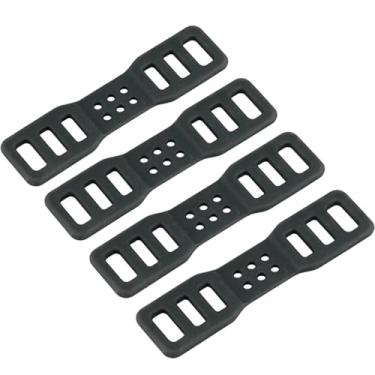 Imagem de XMHBG 4 peças de pulseira de silicone para bicicleta, tiras de borracha para ciclismo, pulseira de silicone para lanternas, celulares, alto-falantes, suporte, guidão de bicicleta, conjuntos de luzes