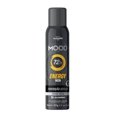 Imagem de Desodorante Mood Energy Men Aerosol Antitranspirante 0% Alumínio 72h 150ml
