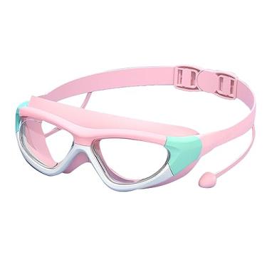 Imagem de Kids Swim Goggles Professional Waterproof Fog Clear View Óculos de natação para meninos Meninas Piscina Praia Atividades aquáticas Policarbonato Silicone (Vermelho rosa)
