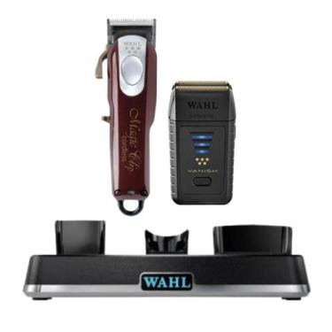 Imagem de Wahl Magic Clip Cordless Vermelho Prata Bivolt Com Base Carregadora Po