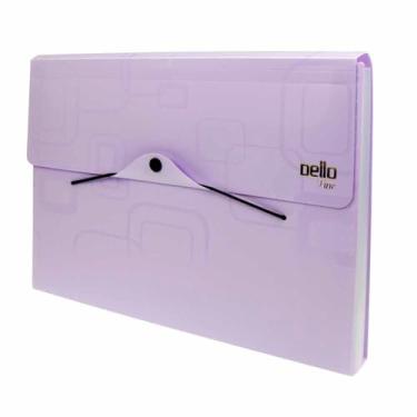 Imagem de Pasta Sanfonada Plastica A4 12 Divisoes Roxa Dellofine - 01 Unidade, Dello, 6070R.0012, Roxa