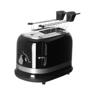 Imagem de Torradeira moderna ariete preta 220v, 220V, PRETO