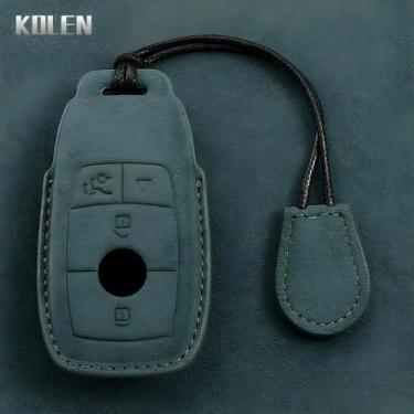 Imagem de Capa De Chaveiro De Couro Mercedes Benz Para a C E S G Classe GLC CLE 